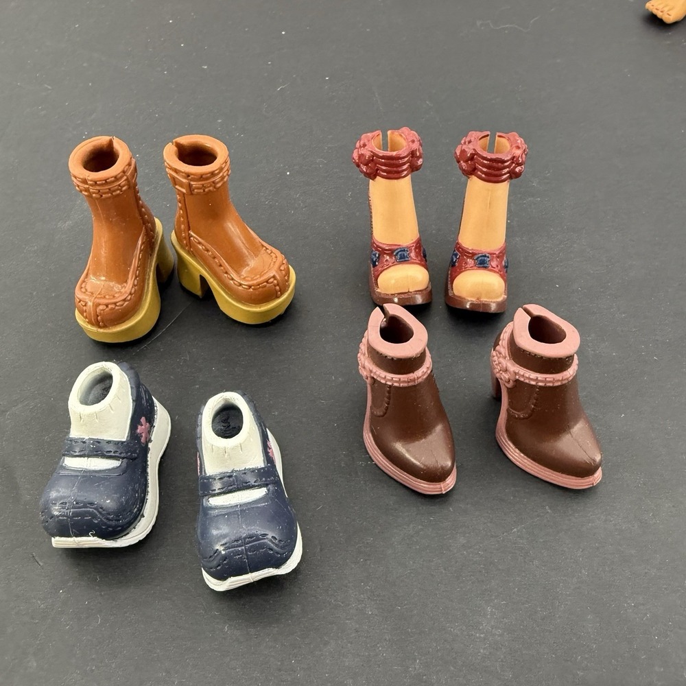 Barbie My Scene Style Doll Shoes Boots Lot 4 Matching Pairs Replacements